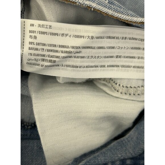 Abercrombie & Fitch Sz 28/6 90s Slim Straight Ultra High Rise Jeans Light Wash - Picture 7 of 14